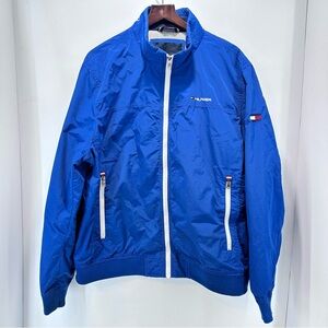 Vintage 90’s Tommy Hilfiger Jacket Men’s XXL Big Flag‎ Spell Out Preppy Retro